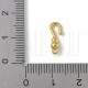 Gancho em S Dourado 13,5x5x3,5mm em Aço Inoxidável 304 – Furo 1mm Gancho em S Dourado 13,5x5x3,5mm em Aço Inoxidável 304 – Furo 1mm