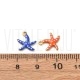 Pendentes Estrela-do-Mar Coloridos em Aço Inoxidável 304 com Esmalte – Pack 5 Unidades