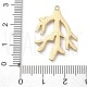 Pendente Galho/Alga Marinha 27x25mm - Aço Inoxidável Dourado 304