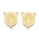 Centro de Terço Medalha Milagrosa em Aço Inoxidável 201 Banho Ouro 18K Oval 20x16,5x1,5mm Centro de Terço Medalha Milagrosa em Aço Inoxidável 201 Banho Ouro 18K Oval 20x16,5x1,5mm