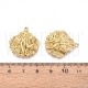 Pendente Concha Texturada em Aço Inoxidável 304 Dourado 25mm
