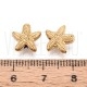 Conta Estrela-do-Mar em Aço Inoxidável 304 Dourado 10x10x4mm para Bijuteria Conta Estrela-do-Mar em Aço Inoxidável 304 Dourado 10x10x4mm para Bijuteria