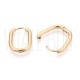 Brincos Argola Oval em Aço Inoxidável 304 Dourado 18K 21x15mm