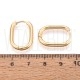 Brincos Argola Oval em Aço Inoxidável 304 Dourado 18K 21x15mm
