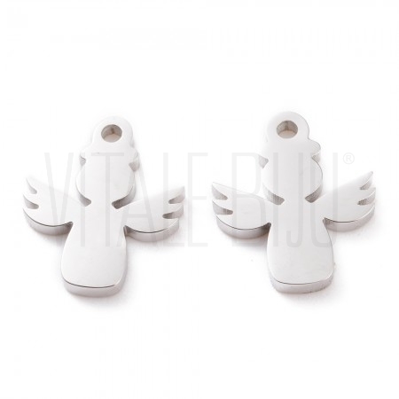 Pendente Anjo 14x11mm - Aço In... Pendente Anjo 14x11mm - Aço In...