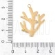 Pendente Coral Marinho com Pérola em Aço Inoxidável 304 Dourado 28mm Pendente Coral Marinho com Pérola em Aço Inoxidável 304 Dourado 28mm