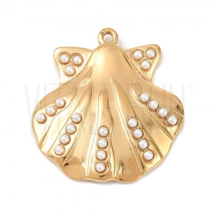 Pendente Concha com Pérola 36x...