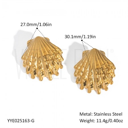 Brinco Sea 30x27mm - Aço Inoxi...