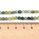 Fio de Contas Ágata Natural Facetada Tons Verdes Mistos 4mm para Bijuteria
