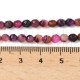 Fio de Contas Ágata Natural Facetada Roxa 4mm para Bijuteria