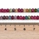 Fiada de Contas Jade Natural Multicor Rondelle Facetada 4-4,5mm Fiada de Contas Jade Natural Multicor Rondelle Facetada 4-4,5mm