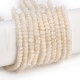 Fiada de Contas Jade Natural Branco Marfim Rondelle Facetada 4-4,5mm Fiada de Contas Jade Natural Branco Marfim Rondelle Facetada 4-4,5mm