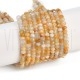 Fiada de Contas Jade Natural Laranja Rondelle Facetada 4-4,5mm Fiada de Contas Jade Natural Laranja Rondelle Facetada 4-4,5mm