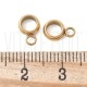 Argola para Pendente em Aço Inoxidável 304 Dourado 6x2,5mm Diâmetro Interior 4mm
