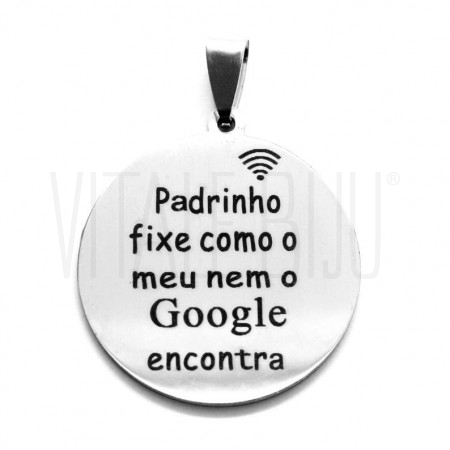 Medalha Padrinho fixe 30mm - A...