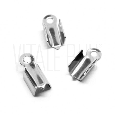 Pack 10 Terminal de apertar 4mm - aço inox (compatível com fio de 3mm)