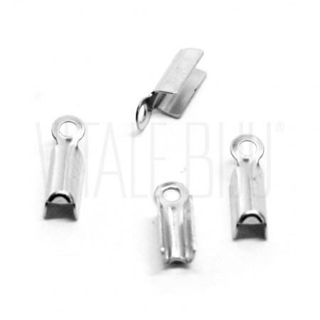 Pack 10 Terminal de apertar 2mm - aço inox (compatível com fio de 1.5mm a 2mm)