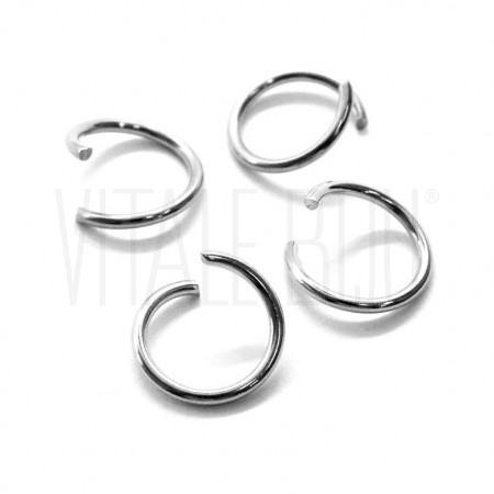 Pack 20 Argolas 14mm x 1.5mm - Aço Inox