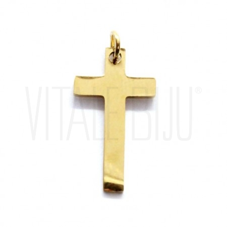 Pendente Cruz 16x10mm - Aço In...