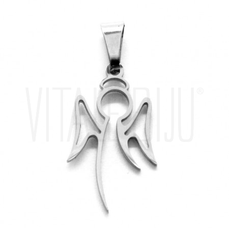  Medalha Anjo 20x10mm - Aço In...