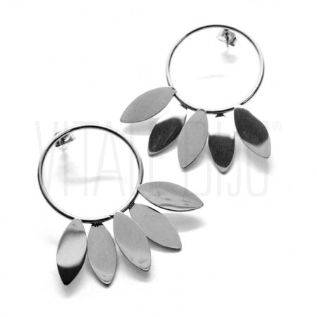 Brinco Boho 39x25mm - Aço Inox...