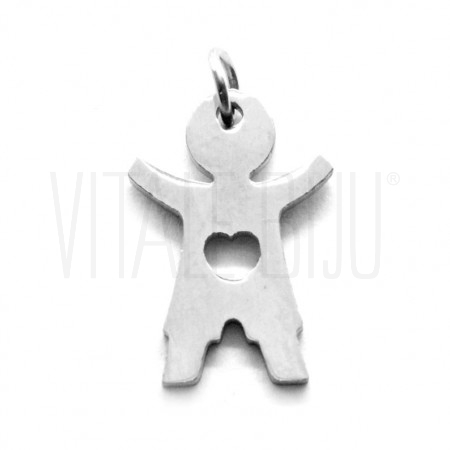 Pendente Menino 15x10mm - Aço ...