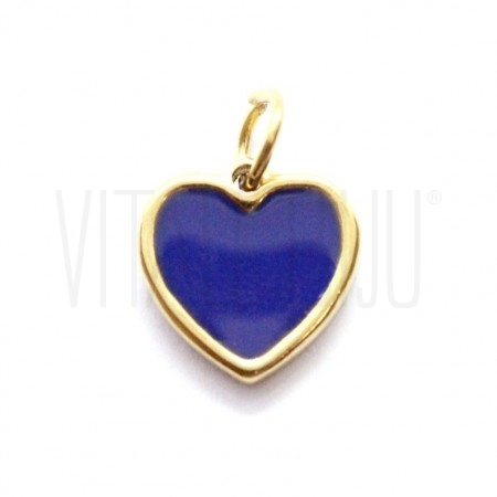 Pendente Coração 10x10mm - Aço...