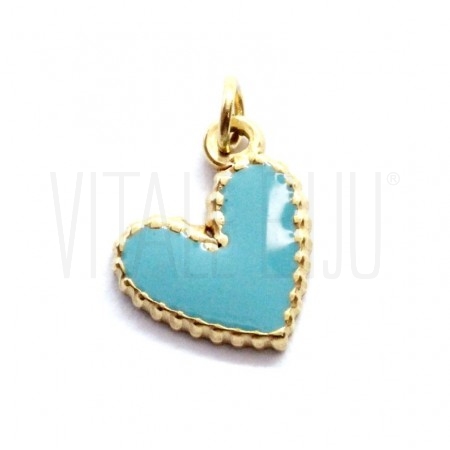 Pendente Coração 12x10mm - Aço...