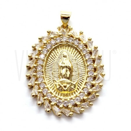 Pendente Oval Nossa Senhora de...