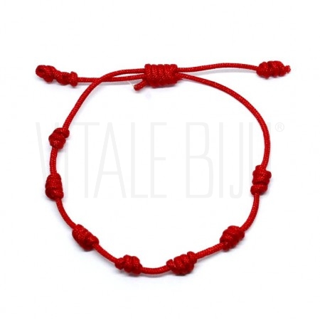 Pulseira Vermelha 7 Nós 