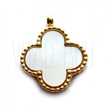 Pendente Trevo 17.5x15mm - Aço...