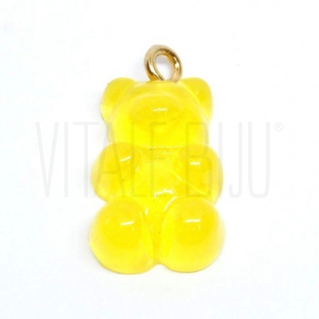 Pendente Gummy Bear 20x11mm Am...