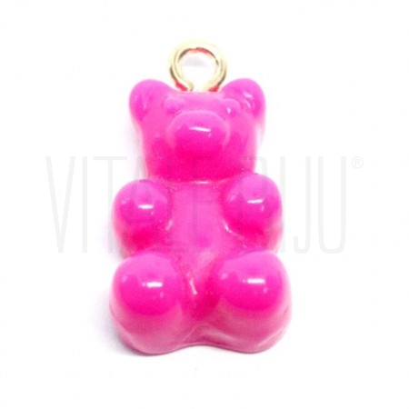Pendente Gummy Bear 20x11mm Ro...