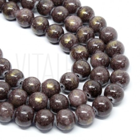 Fiada Contas +/-8mm -  Jade Ma...