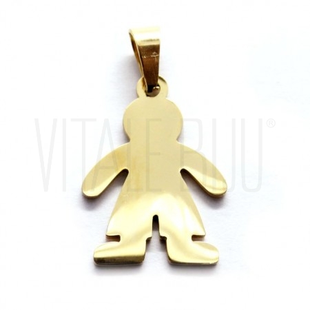 Pendente Menino 20x15mm - Aço ...