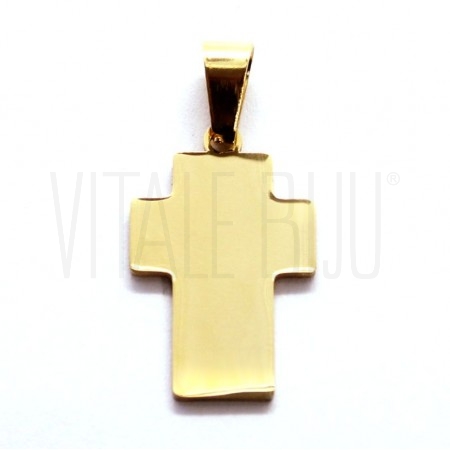 Pendente Cruz 22.5x14mm - Aço ...