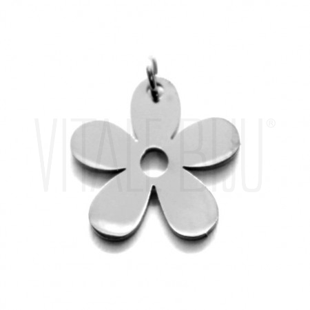Pendente Flor 15x15mm - Aço In...