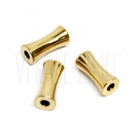 Entremeio/Separador 12x5.5mm Furo: 2.3mm - Aço Inox Dourado