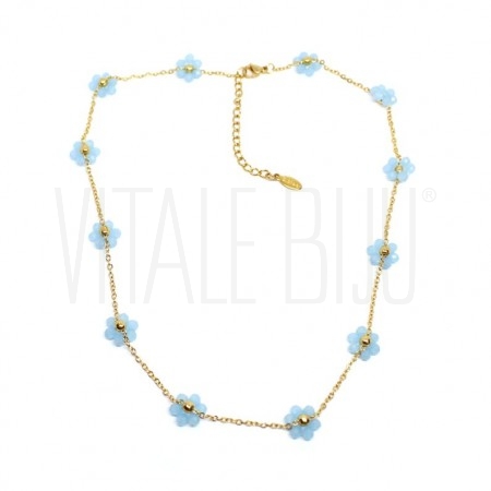 Fio Elo Oval 1.8mm c/ Flores -...