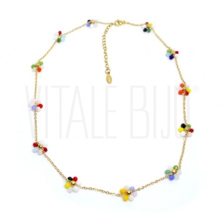 Fio Elo Oval 1.8mm c/ Flores -...