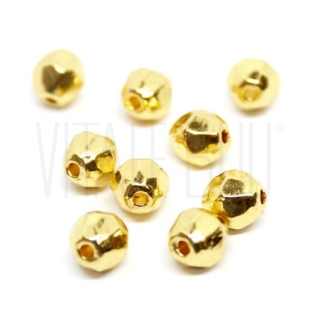 Pack 20 Separador/Entremeio 12mm - Furo: 1.5mm - Dourado