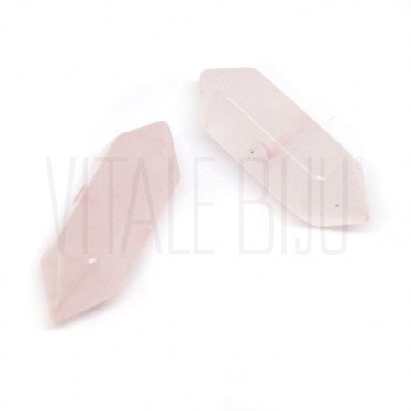 Entremeio Pêndulo Quartzo Rosa...