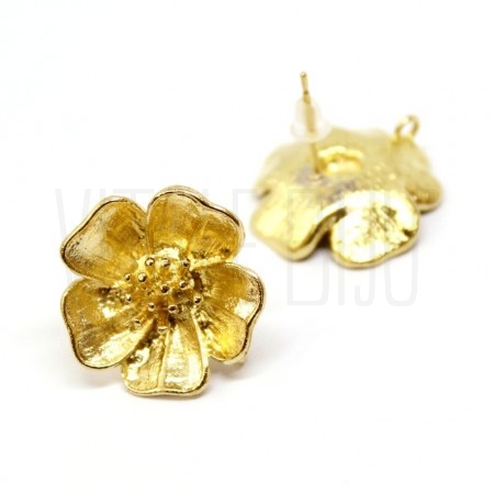 Base Brinco Flor 19x19mm - Cob...