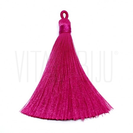 Pompom de Seda 83mm - Fucsia