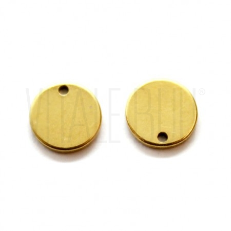 Medalha Lisa 8mm - Aço Inox Do...