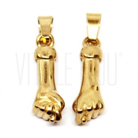 Pendente Figa 17x4mm - Aço Ino...