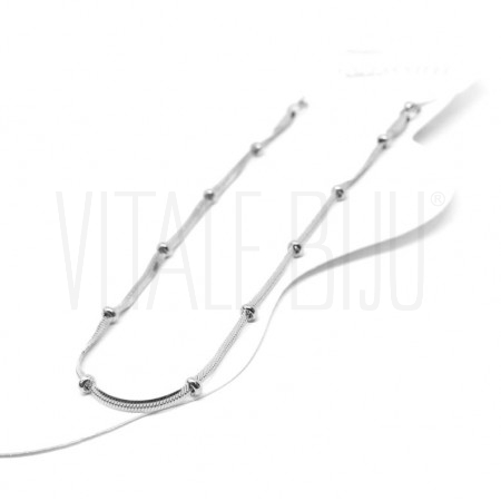 Pulseira de Pé Snake Bolinha A...