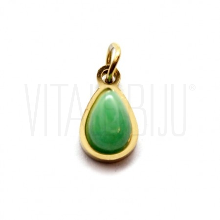 Pendente Gota  9x5mm - Aço Ino...