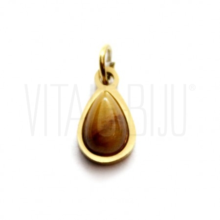 Pendente Gota  9x5mm - Aço Ino...