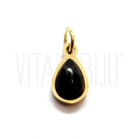 Pendente Gota  9x5mm - Aço Ino...